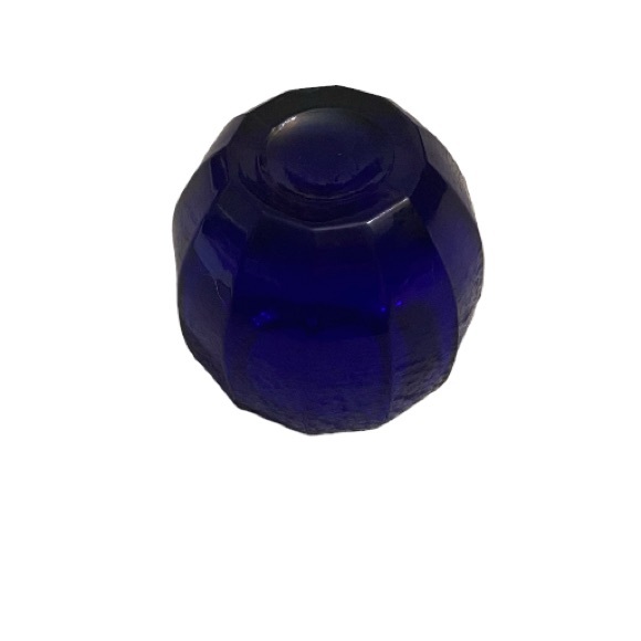 Vintage Gardners Eden Cobalt Blue Ribbed Votive/Tealight Holder - Picture 4 of 4